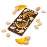 Tablette chocolat 55 % cacao aux amandes et à l'orange